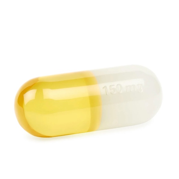 NEW Jonathan Adler Acrylic Pill - 150 mg - Yellow - Picture 1 of 2